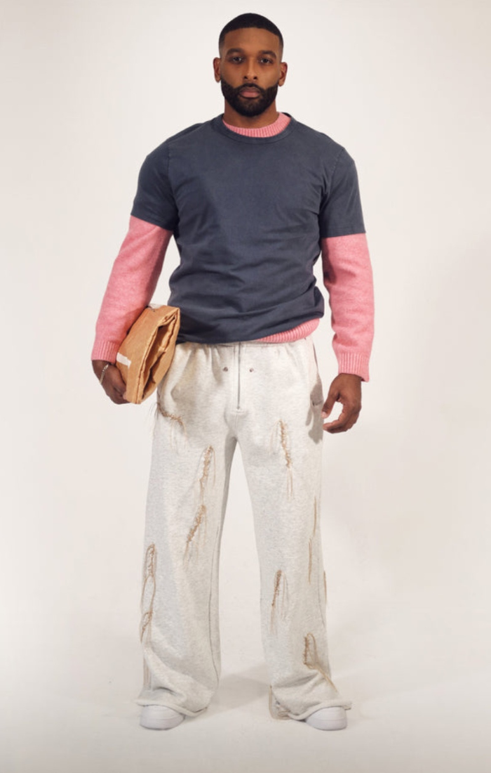 Raw Stitched Sweatpants
